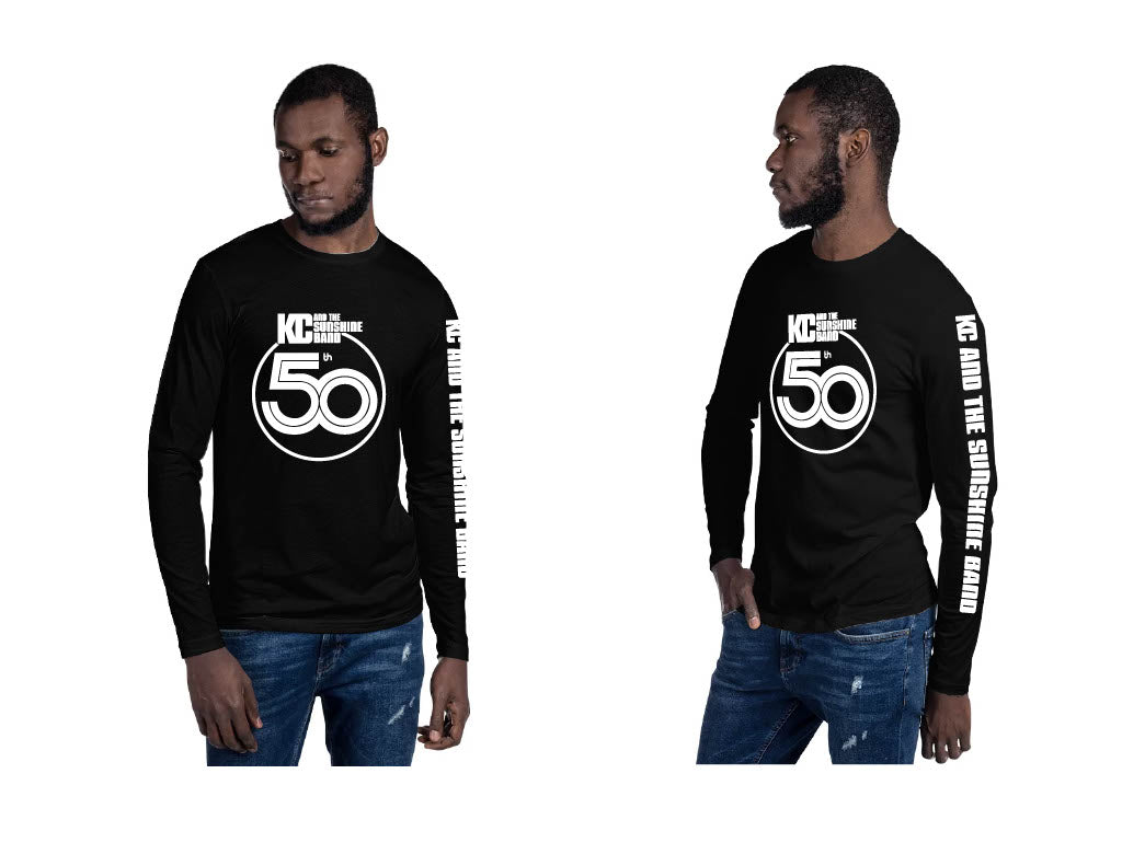 Black 50th White Circle Long Sleeve Tee