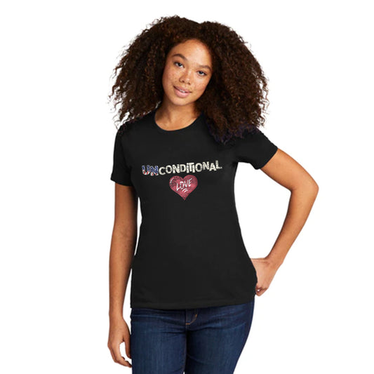 "VERY Limited Edition!" Patronage Theme, Unconditional Love, Black Short Sleeve T-shirt