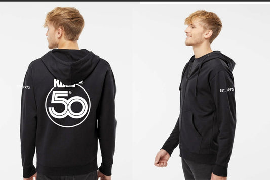 Black 50th White Circle Jogger Set