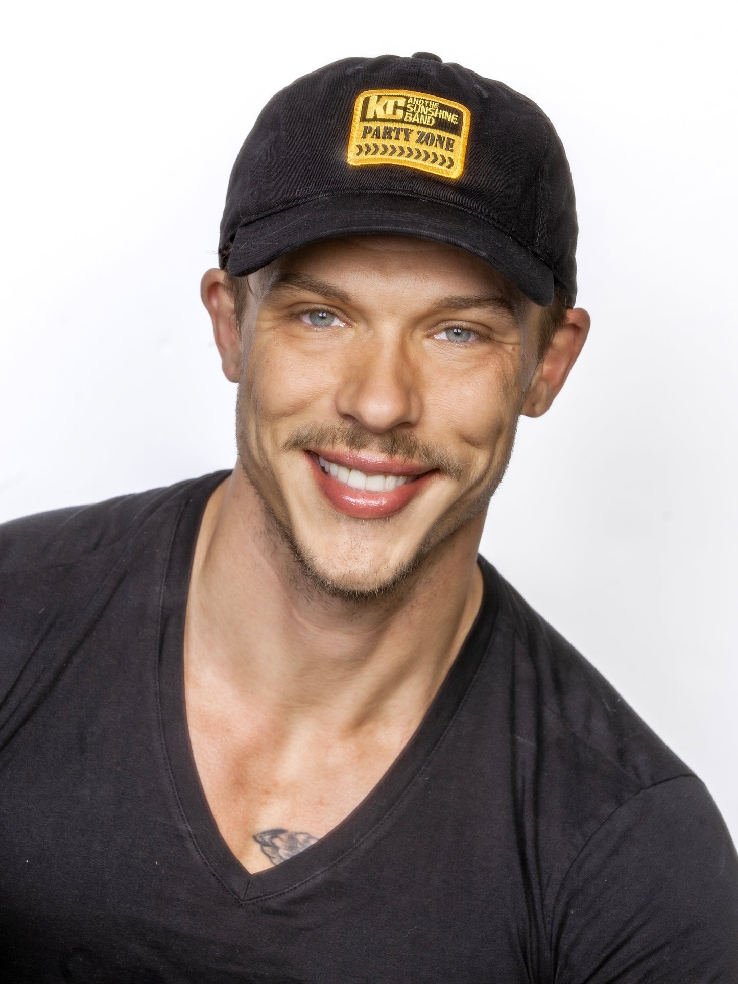 Black Cap with Embroidery Gold Party Zone Logo