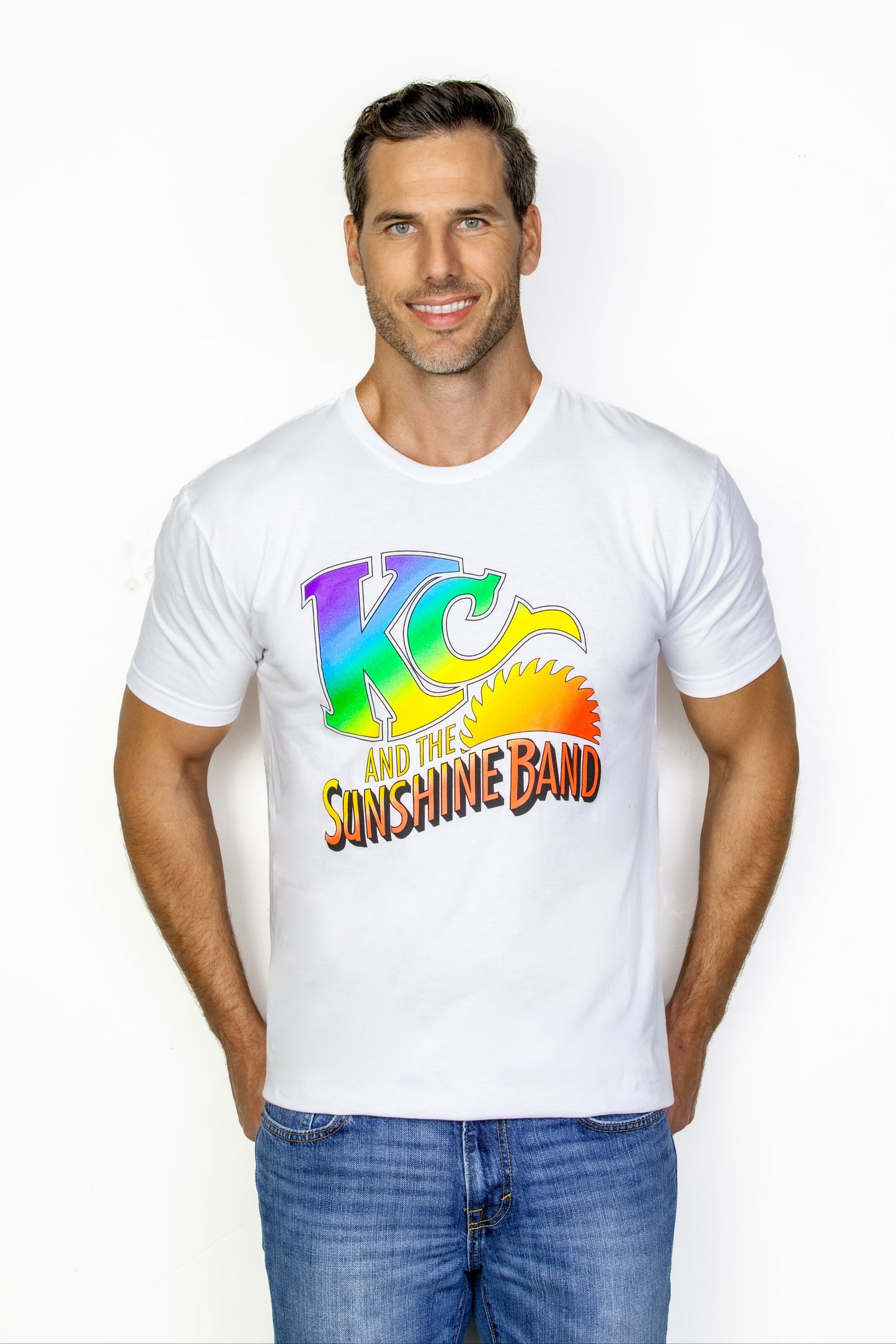 Men's White Logo Tee