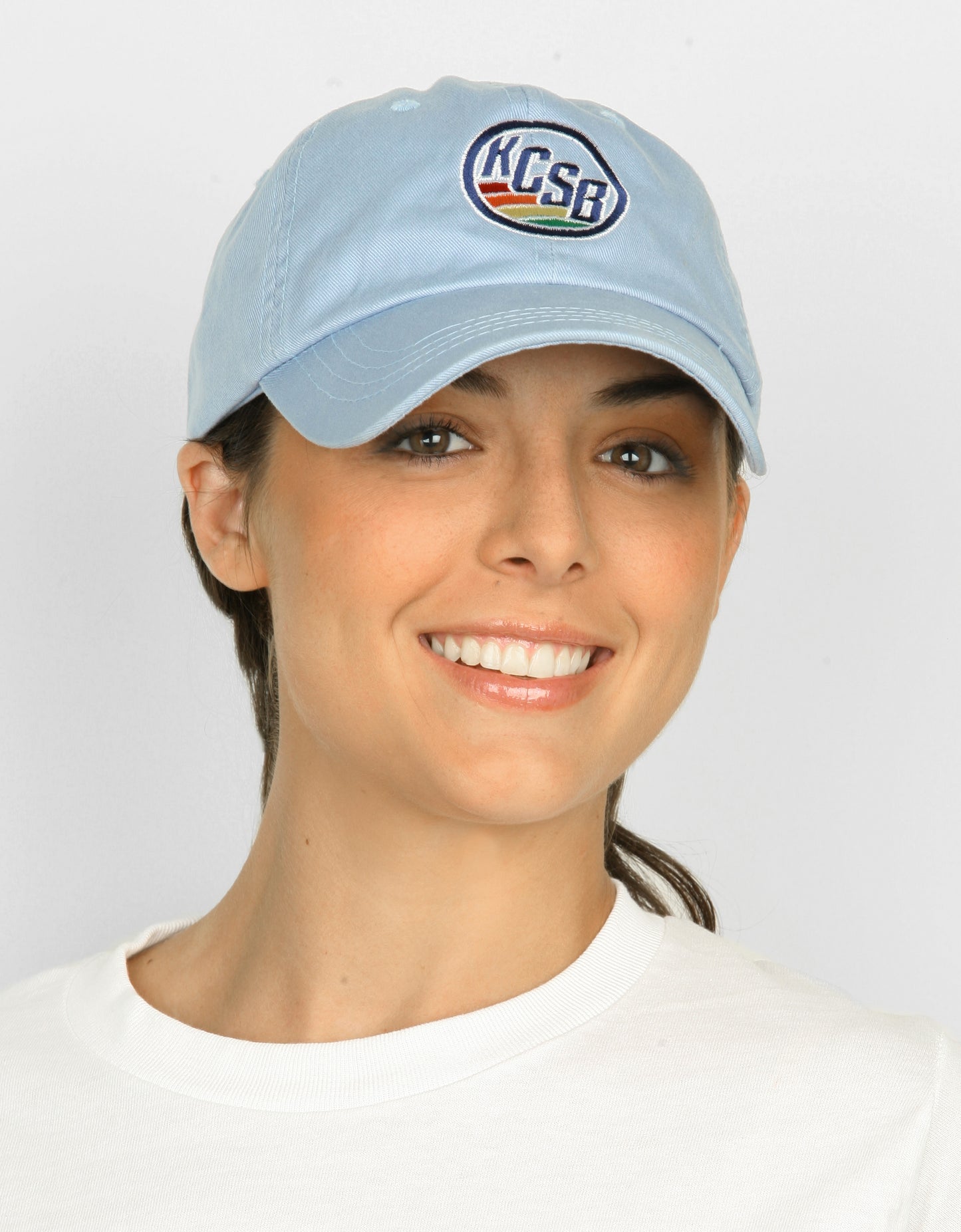 Light Blue Circle Cap
