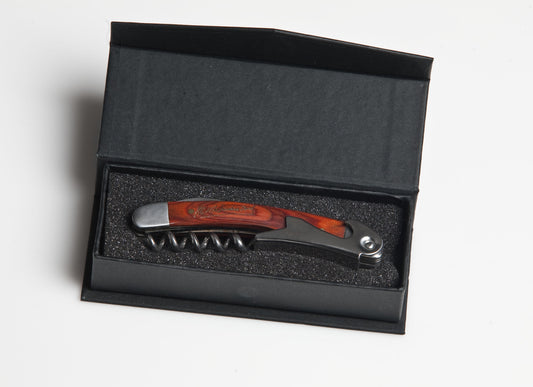 Steel Logo Corkscrew w/Black box