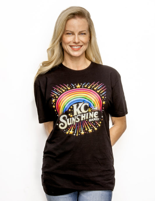 Black Rainbow Burst logo T-shirt