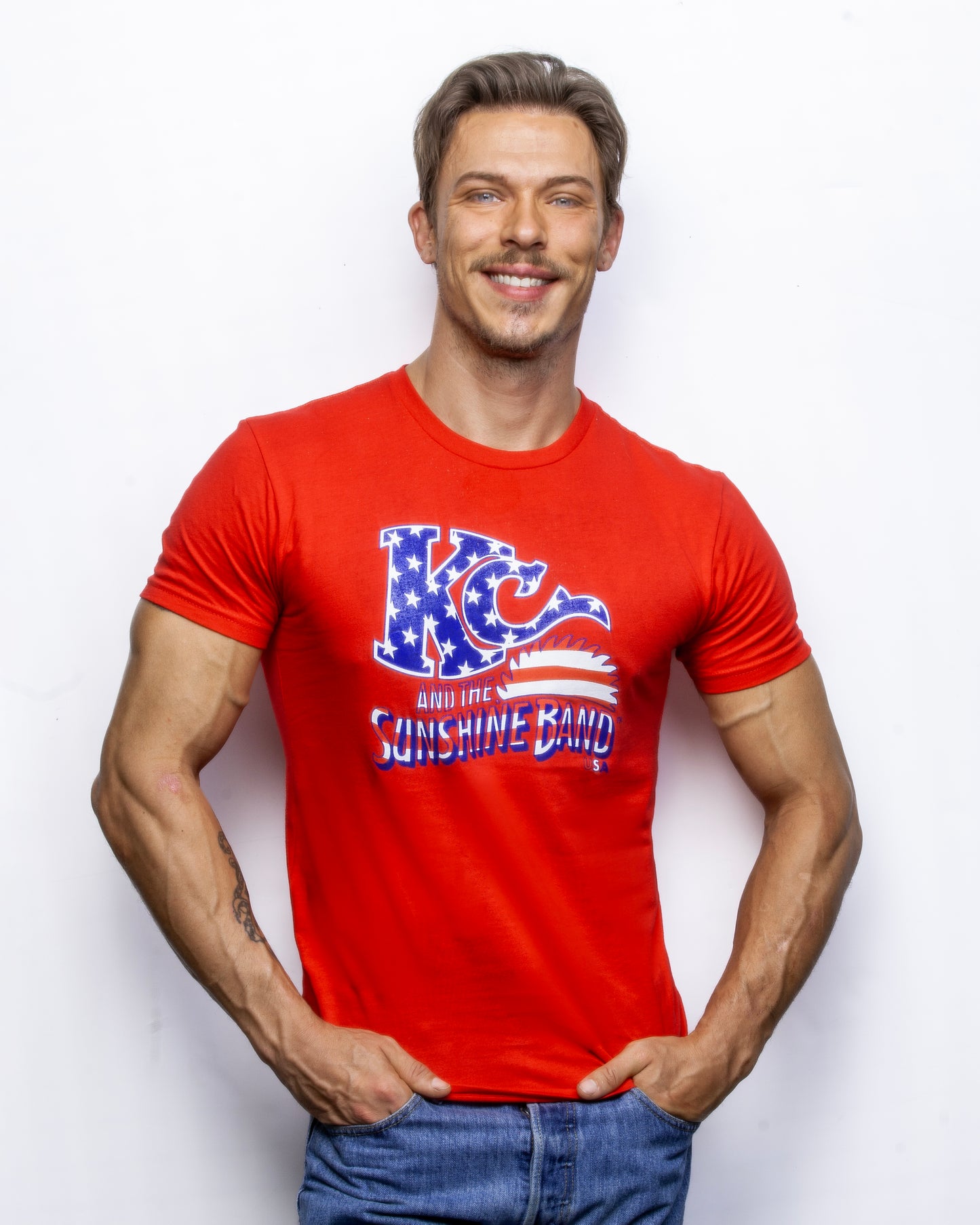 American Flag Logo Tee Shirt