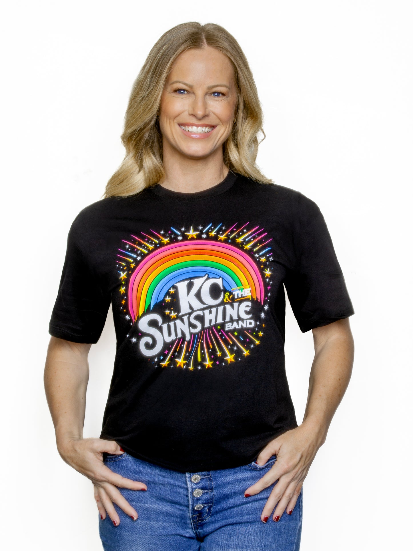 Black Rainbow Burst logo T-shirt